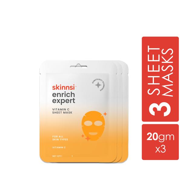 prod-img-Enrich Expert Vitamin C Sheet Mask (Pack of 3)