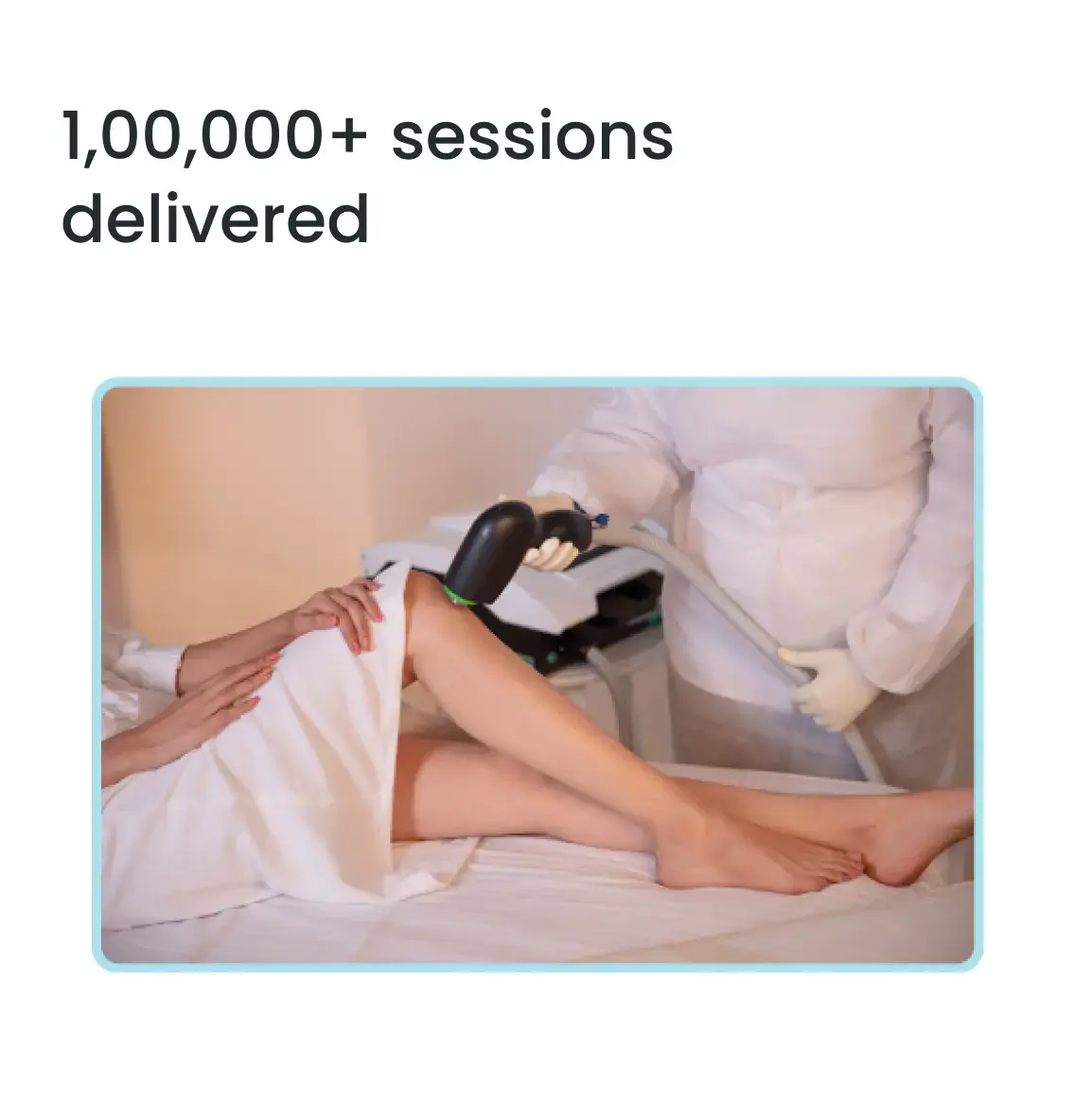 makeO laser hair removal has 1lac+ sessions delivered